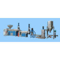 HDPE,PS,PP,ABS flakes plastic recycling extruder and pelletizing machine